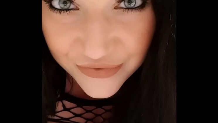 Hot Brunette Harmony Reigns Stares Deep with Her Blue Eyes - POV BBW Action