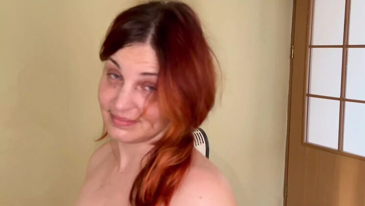 Amateur Redhead MILF Elena917 Gets Her Big Ass Spanked and Holes Searched in Hardcore BDSM Punishment