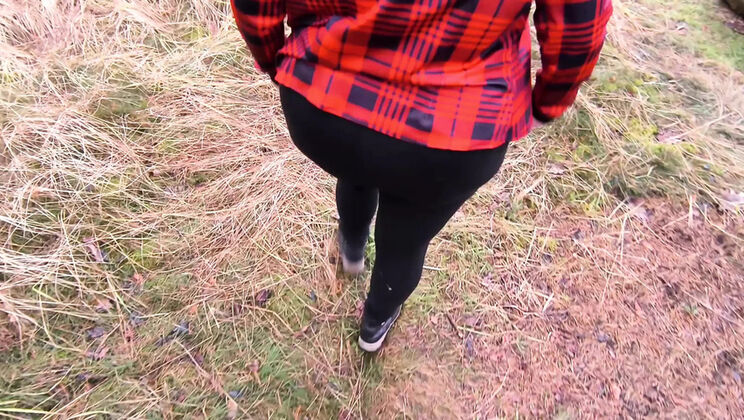 Huge Tits Banged Hard in Outdoor Hunting Stand - German Public Sex Domination