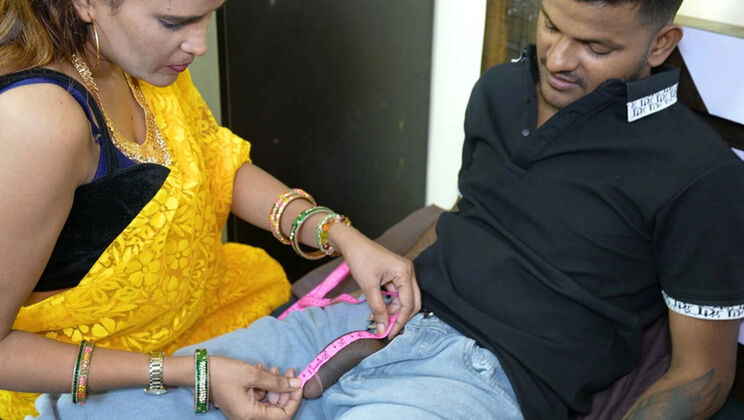 Thirsty Bhabhi Fakes Tailor to Fuck Neighbor in Hindi Anal Sex
