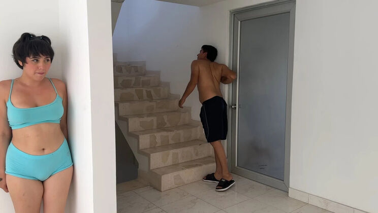 Sexy Big Ass Stepsister ManuelaAlvarez Gets Bored At Home - Huge Cock Anal Fuck & Orgasm