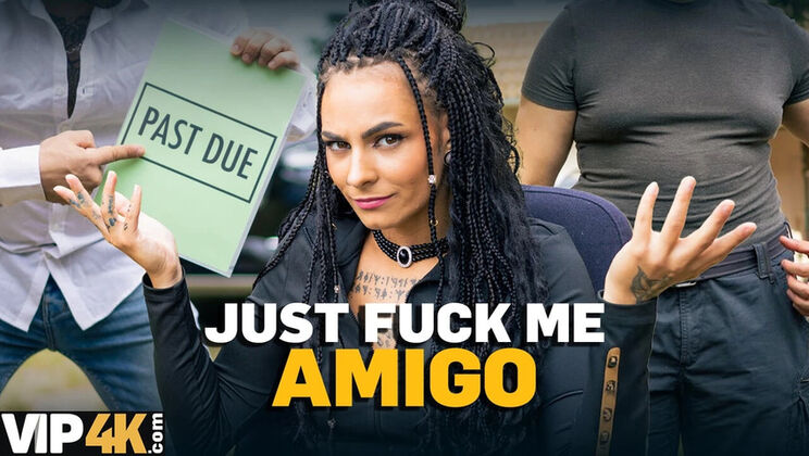 Hot Brunette with Pierced Nipples and Tattoos Fucks Stranger in Woods - Alexa Throat & Jack 23