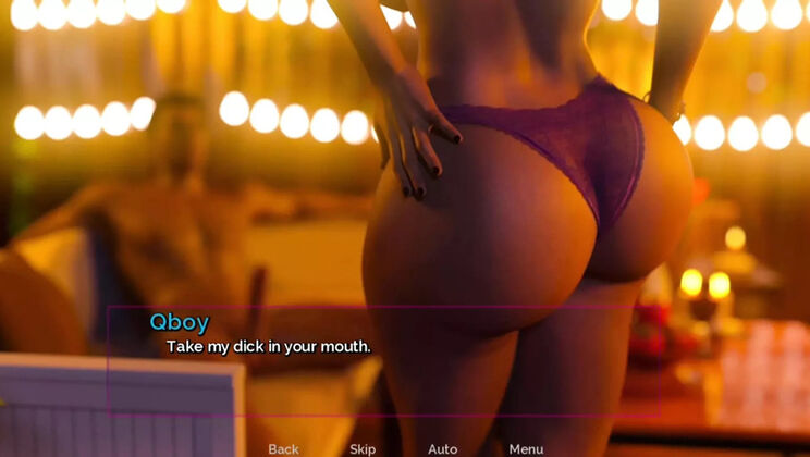 Stepmom Hot Backyard Sex All Night - Big Tits MILF Fucks Stepson in 3D Game Animation