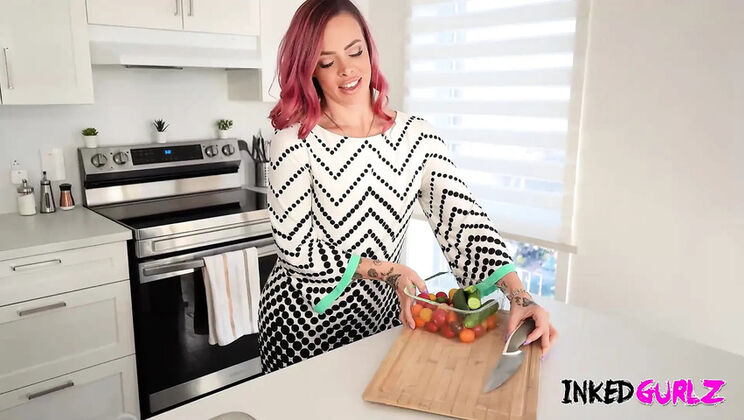 Tattooed MILF Lili Cocksinhell Gets Nailed Hard by Big Cock