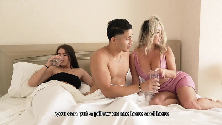 Busty Stepmom Seduces Step Son For Threesome - EmaRibeiro Amateur Homemade