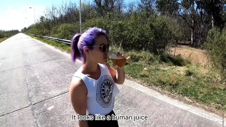 April BigAss Risky Swallow Yellow Pee Street Cumshot Latina Amateur