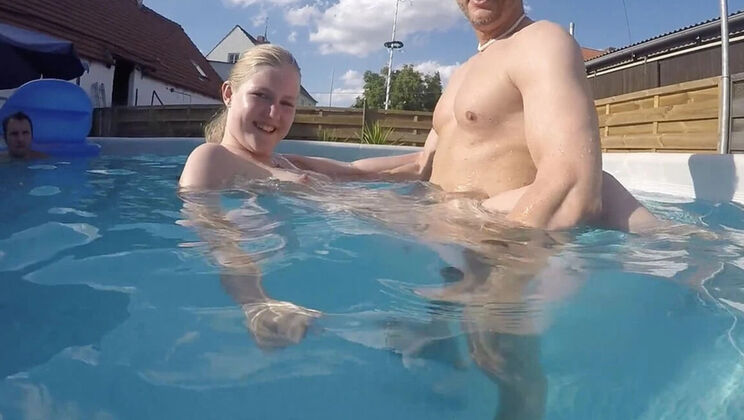 Julia Fucked Hard at Wild Pool Party - Big Natural Tits & Underwater Sex