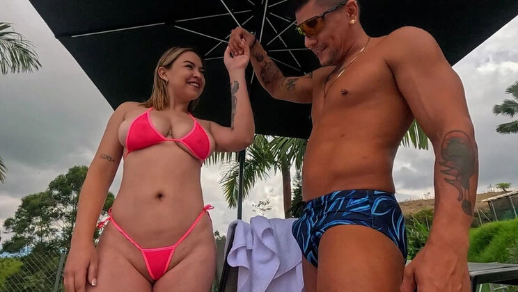 Busty Latina MILF DanielaGomezz Fucks Stranger Tibasinsx Outdoor Hotel - Doggy Style & Missionary Sex in Public