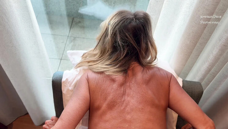 Amateur Wife Bent Over Chair Rough Anal Fucking Loud Moaning Orgasm