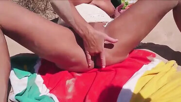 Naked Beach Fuck with Stranger in Dunes - Big Cock Cum Inside POV