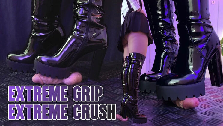 Extreme Grip Crush with TamyStarly - OnlyMaker Tank Heels CBT Trample & Shoejob Domination