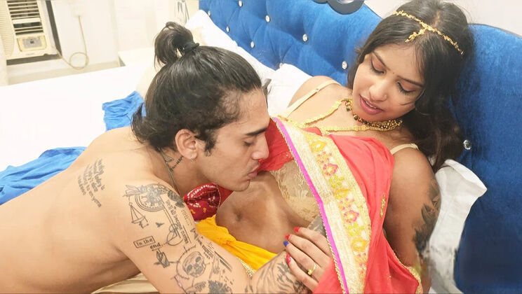Indian Desi Couple Tejaswini Wedding Night Hardcore Fuck