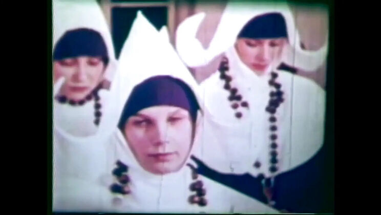 Hairy Vintage Nun Anal Fucking and Blowjob