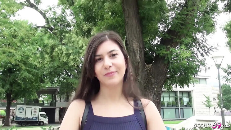 Skinny German Teen Anya Krey Blowjob & Facial Casting Fuck