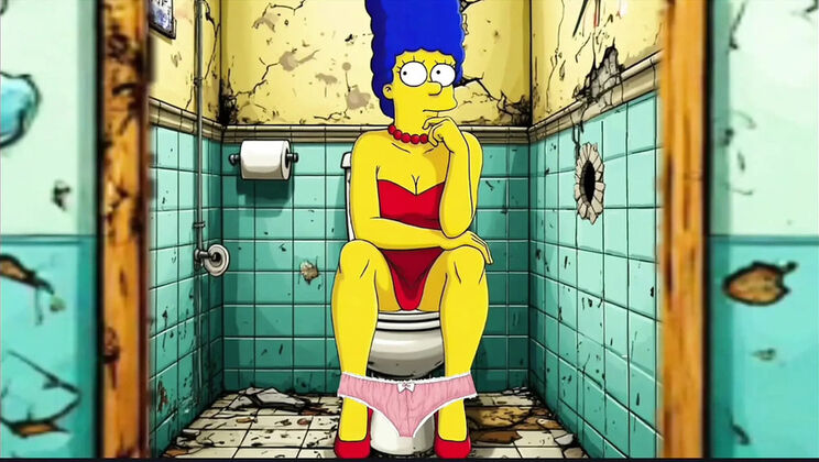 Slutty Wife Cuckold Compilation - Marge Simpson Hentai Parody Blowjob BBC