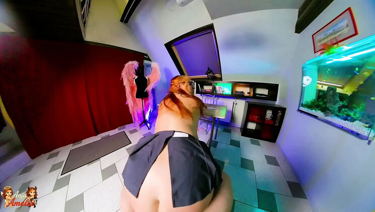 BBW Teacher Seduces Student - Cowgirl Riding Fuck with Big Tits