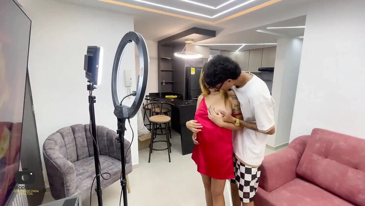 Stepsister Gabriela Wish Gets Hard Fuck and Cum in Pussy After Social Media Help