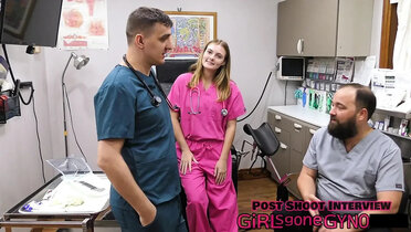 Sweet All Natural Girl Tyler Lynn Gets Intense Medical Exam - Doctors Spank Her Hooters & Ass