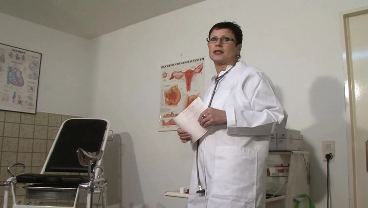 German Mature Nurse Fingering Herself in Hot Solo Action with Sex Toy