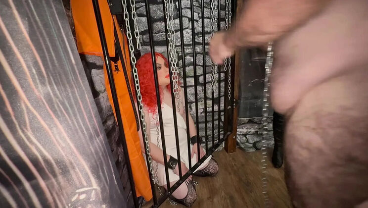 British Domina Satana Tests Her New Piggy Slave - Mature BBW Femdom Dungeon BDSM