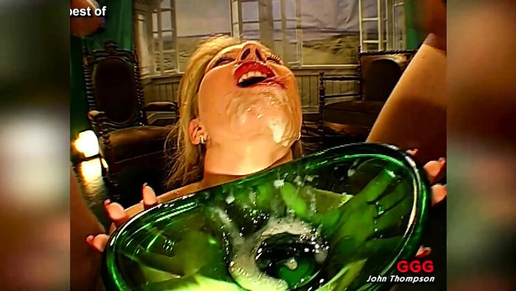 Melanie Moon Spermahaeschen Blonde MILF Gangbang Bukkake Cum Drenched Big Tits