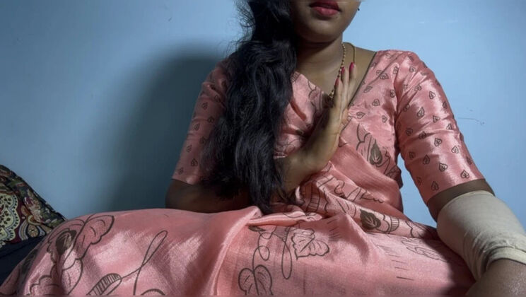 Tamil Girl Nude Dirty Talk - Chithi Role Play with Big Tits & Fingering