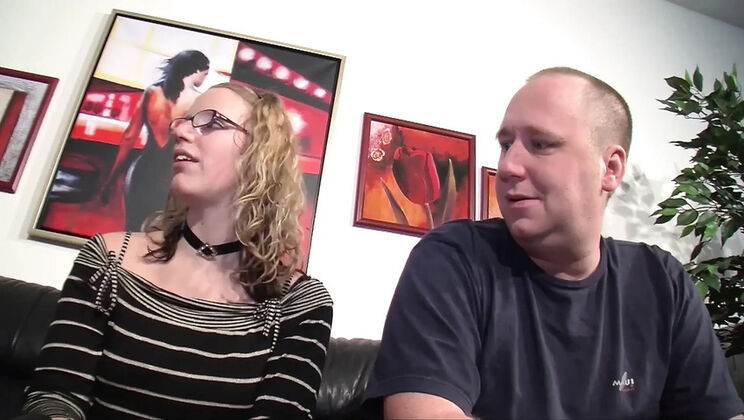 German Amateur Couple Swinger Threesome Casting with Bea Dumas - Horny MILF Loves Meeting New Friends