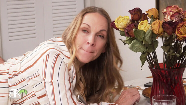 Thanksgiving Step Mom Blowjob - Kymber Leigh Amateur POV in Kitchen