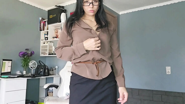 KristinaSlut Hot MILF Squirting Solo - Jerk Off Encouragement & Dirty Talk in Russian