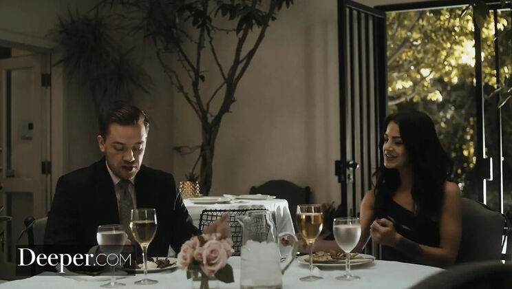 Evelin Stone First Date Surprise Facial - Huge Cock Shocking Bet