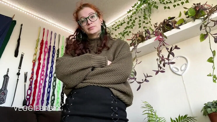 Big Ass Redhead Teacher Punishes You with JOI and Ass Sniffing