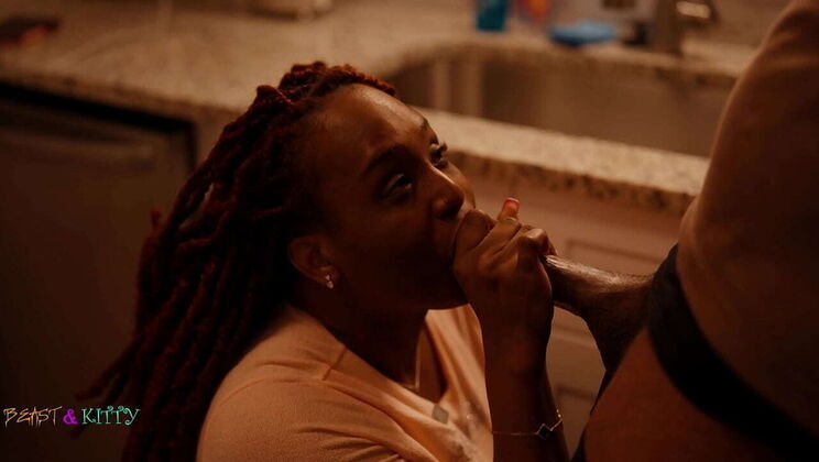 Face Fucking Blowjob In Kitchen To Bedroom Creampie - KittyLove Gets Pounded By Itsthebeastxxx Big Cock