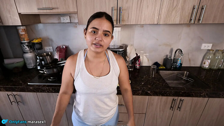 Slutty StepMom MaRaSexx Gets Filled - Big Ass Latina MILF Takes StepSon's Cum in Mouth