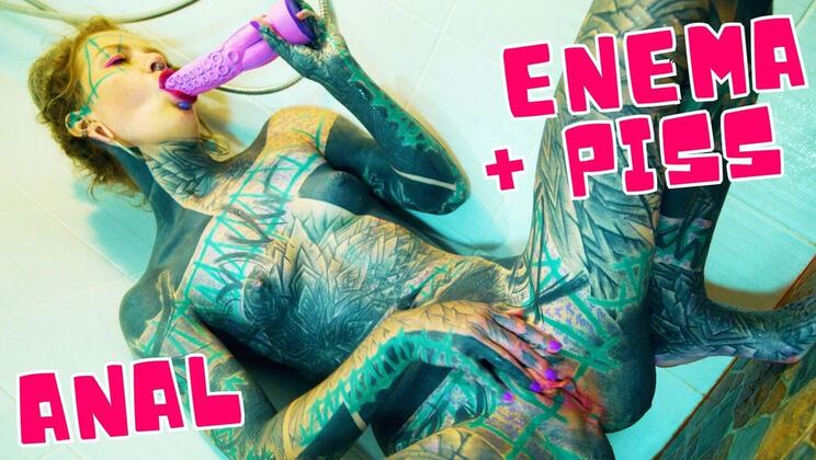 Teen Solo Masturbation in Shower with New Toy - Tight Skinny Teen Squirting Orgasm