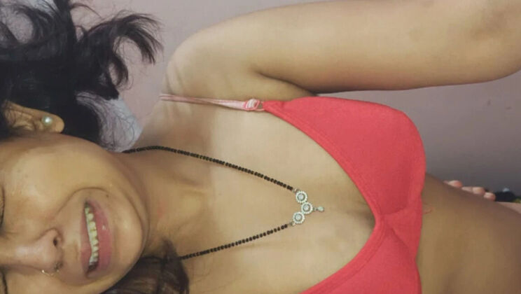 Hot Indian Teen in Red Dress Doggy Style Homemade Sex