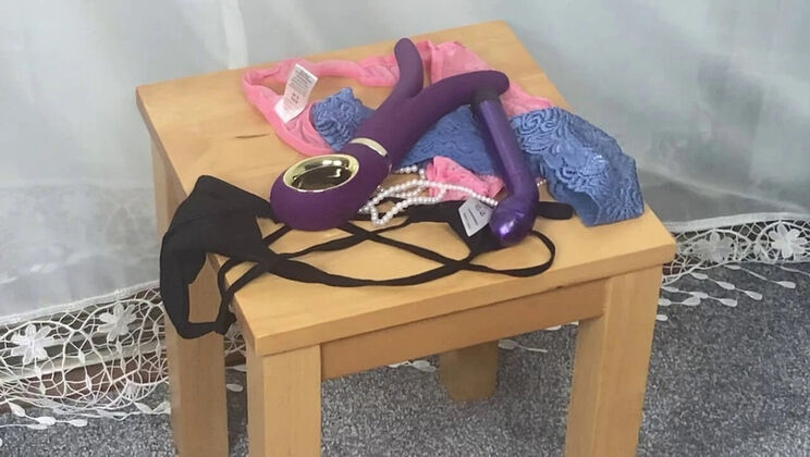 Mature British Granny in Stockings Layering Nylon Pantyhose for Fans - Homemade Amateur Footing with Big Natural Tits