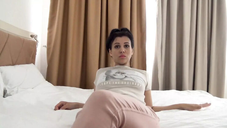 KristinaSlut Hot Brunette Fingering Her Big Ass Solo - Dirty Talk & Dildo Play