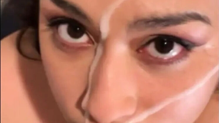 Homemade Latina Cumshot Compilation - Slut Covered in Cum Facial