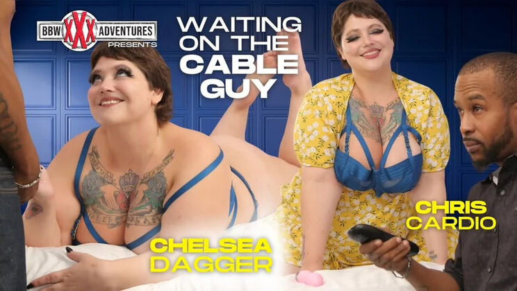 BBW Chelsea Dagger Gets Fucked Hard by Cable Guy - Big Ass MILF Blowjob & Doggystyle