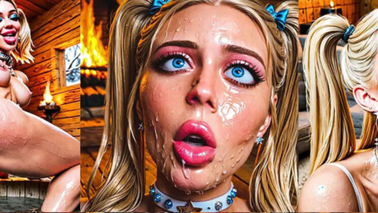 AI Babe Emma Gets Blacked Gangbang Trailer - Blonde Teen Facial & Big Ass Doggystyle