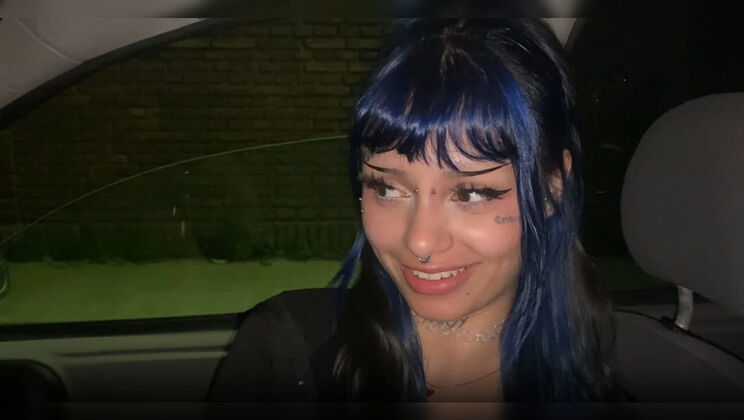 Caught Having Public Sex - Risky Outdoor Fuck with Goth Teen Slut