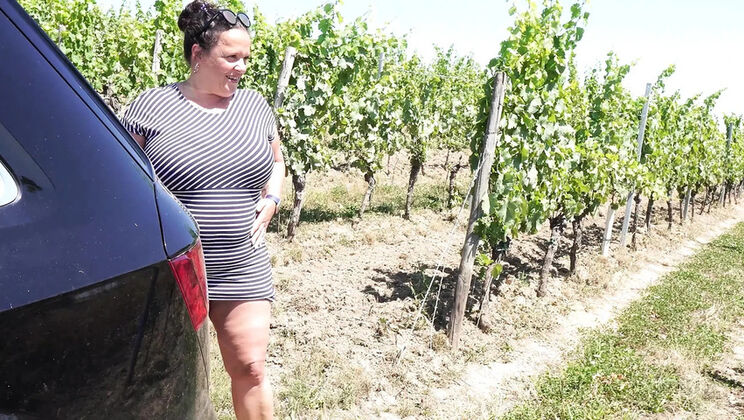 Big Tit Brunette MILF Dripping Wet and Begging for More Outdoor Fuck