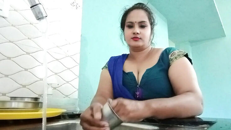 Desi Bhabhi Fucked Doggy Style in Kitchen and Bedroom - Indian Disha Big Ass Natural Tits