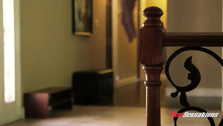 Brooke Tyler loves her stepmom's huge tits - titty fuck and cum on big boobs