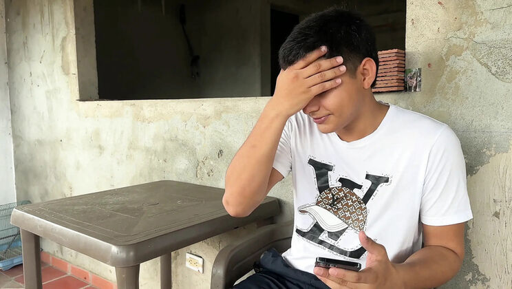 My Sexy Neighbor's Girlfriend Left Him - I Fuck Him Hard in Anal & Blowjob