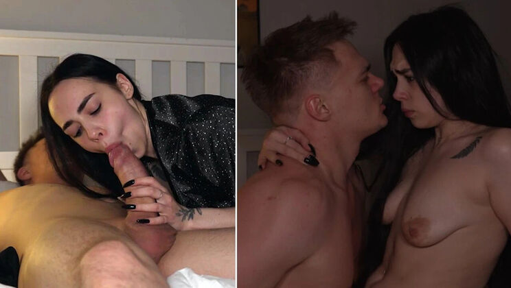 Alice Atwood Sucks Huge Cock While Reading Magazine - Sloppy Blowjob & Facial Cumshot