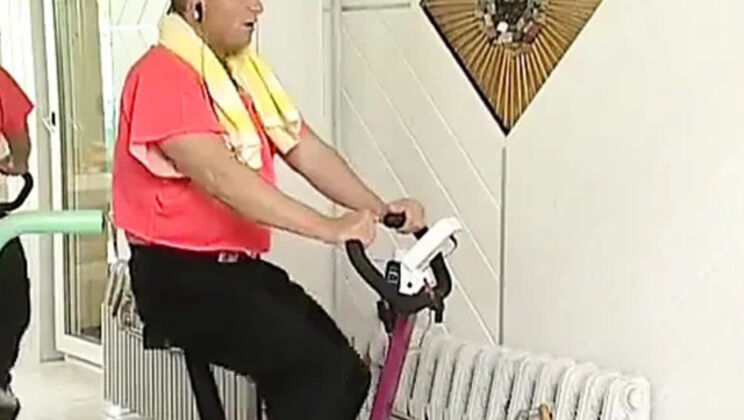 Ginger MILF in lingerie rides cock and gets facial