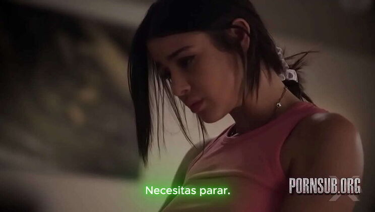 Spanish Subtitles - Step Sister Seduction: Petite Latina MILF Kylie Rocket Gets Creampie From Ryan Driller