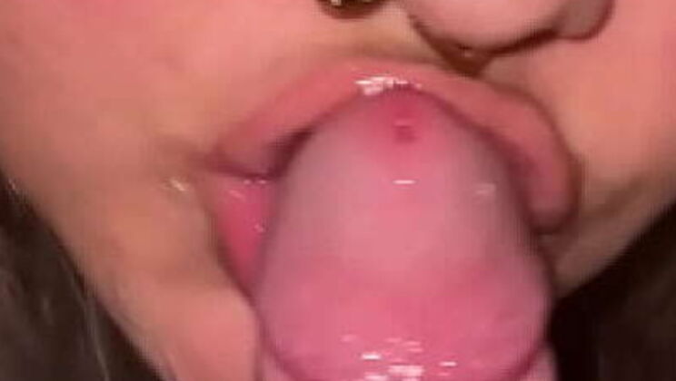 Blonde Amateur Deep Throat Blowjob POV with Cumshot