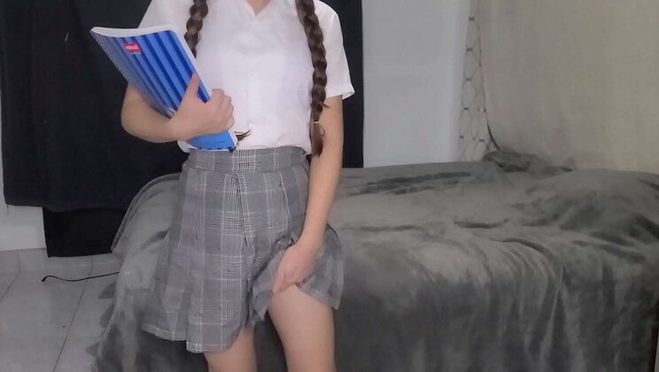 Young Mexican Teen Obediently Pleases Teacher - First Time Creampie & Real Orgasm